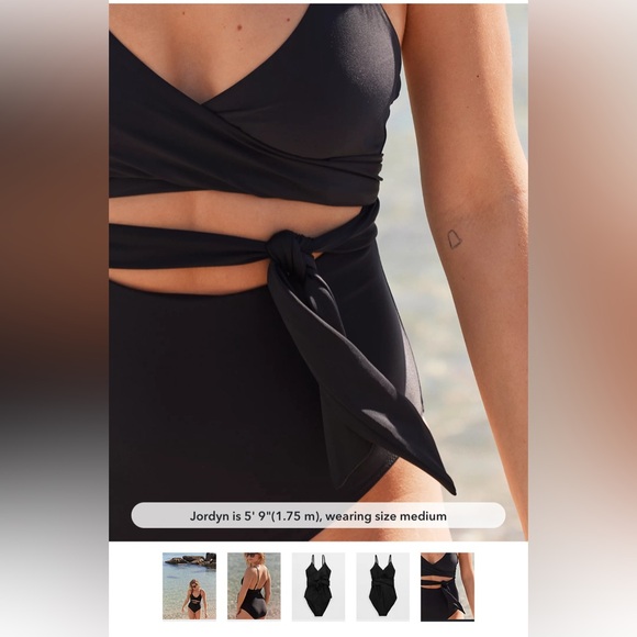 Aerie Wrap Full Coverage One Piece Swimsuit - Picture 2 of 3